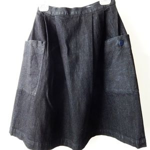 Uniqlo Heavyweight Denim A-line Skirt